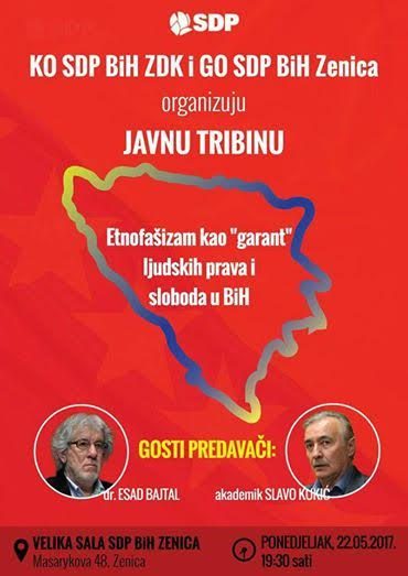 etnofasizam, sdp zenica, tribina