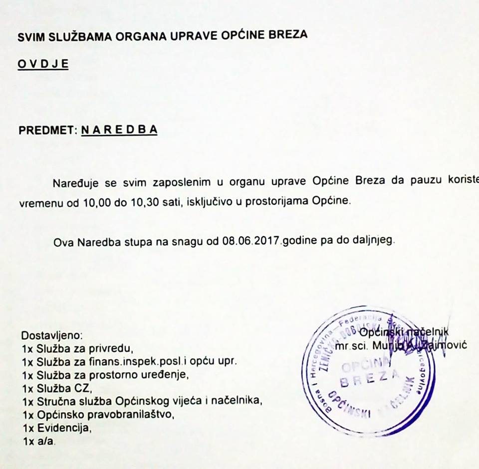 mobing, opcina breza