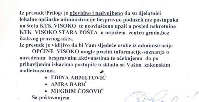 dopuna kaznene prijave KTK1