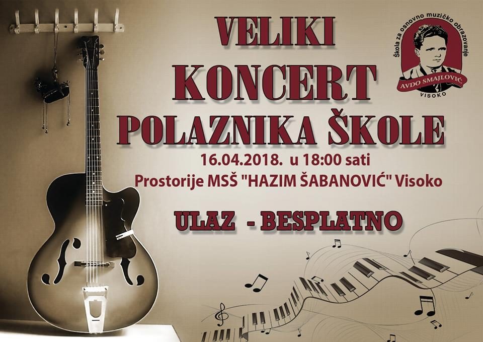 veliki koncert za polaznike skole