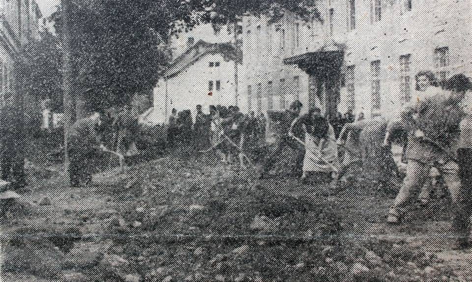 radna akcija, visoko, izgradnja kanalizacione mreze